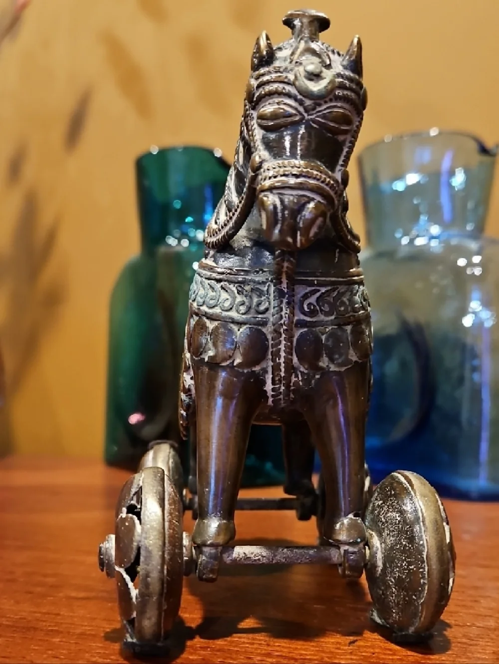 Antique/Vintage 19th Century Bronze Sacred Indian Merwari Horse